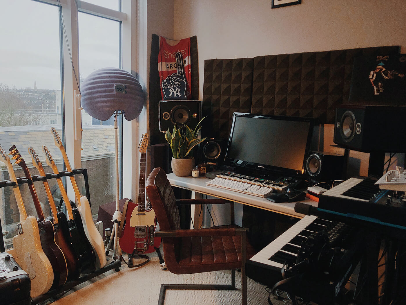 The Aston Halo in Alex's home studio