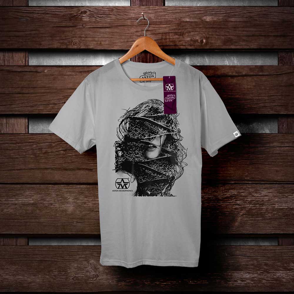 Aston T-Shirt FACE light grey