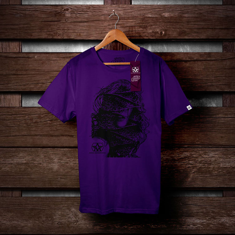Aston T-Shirt FACE purple