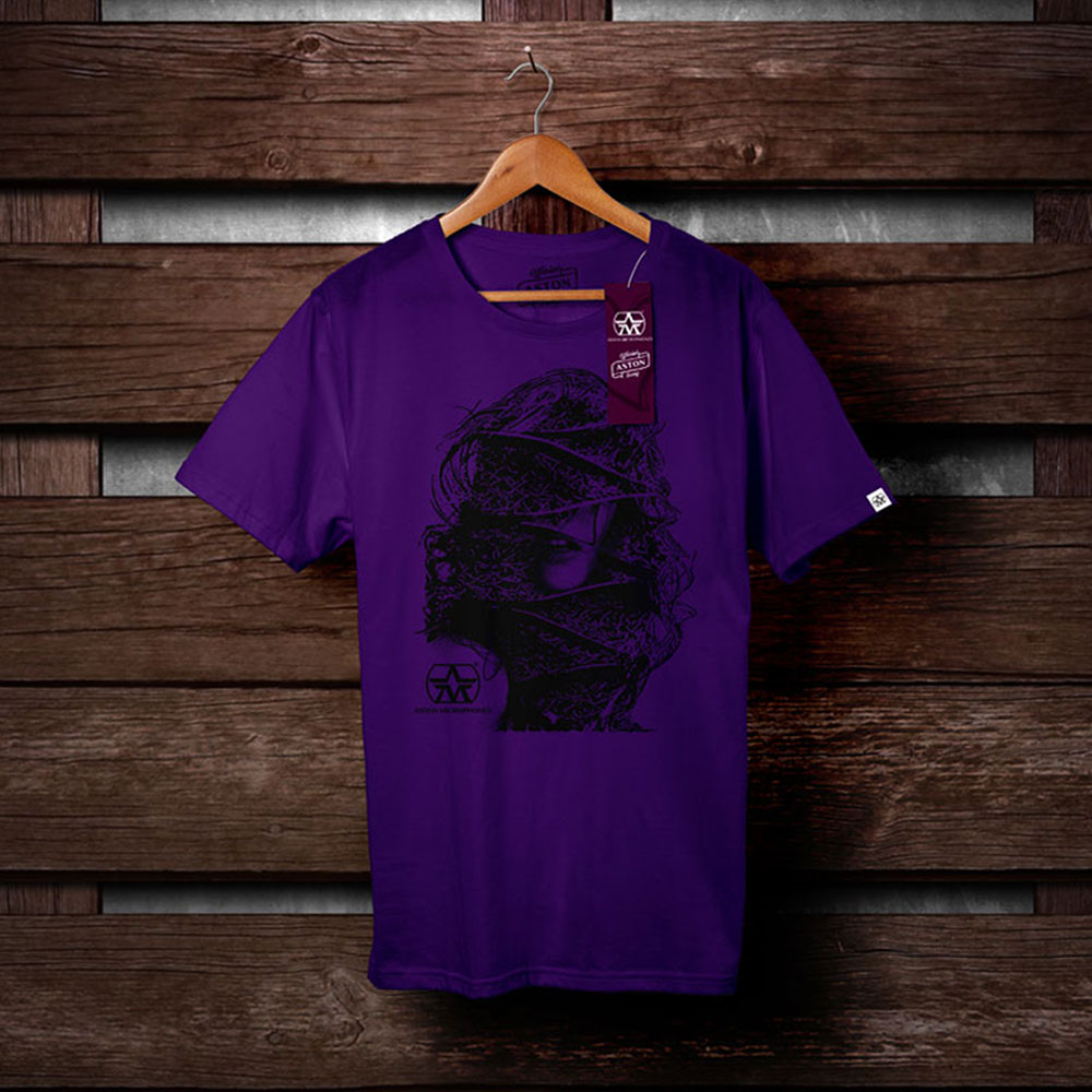 Aston T-Shirt FACE purple